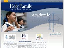 Tablet Screenshot of holyfamilycs.org